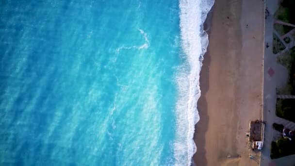 Vista Panorâmica Bonita Surpreendente Drone Parque Natural Oludeniz Lagoa Azul — Vídeo de Stock