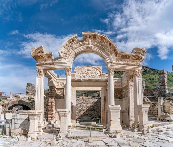 Efeso Turquía Relieves Mármol Éfeso Ciudad Antigua Histórica Selcuk Izmir —  Fotos de Stock