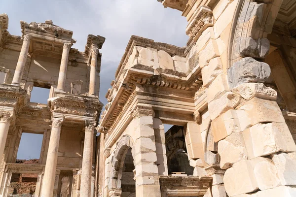 Celsus Library Efesus Selcuk Izmir Turecko Mramorová Socha Sophia Bohyně — Stock fotografie