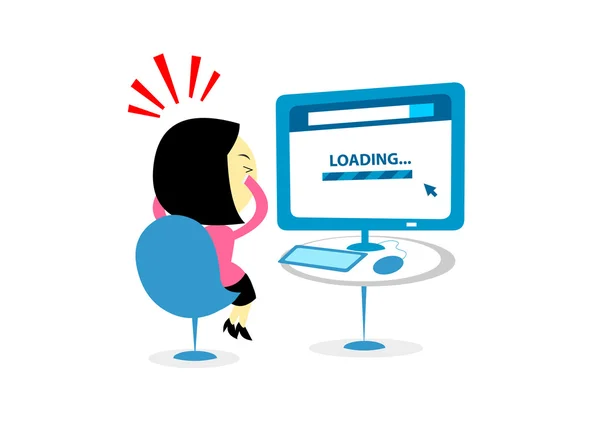 Annoying Loading Bar — Stock Vector