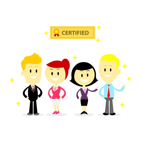 Сертифікованих професійних співробітників — стоковий вектор