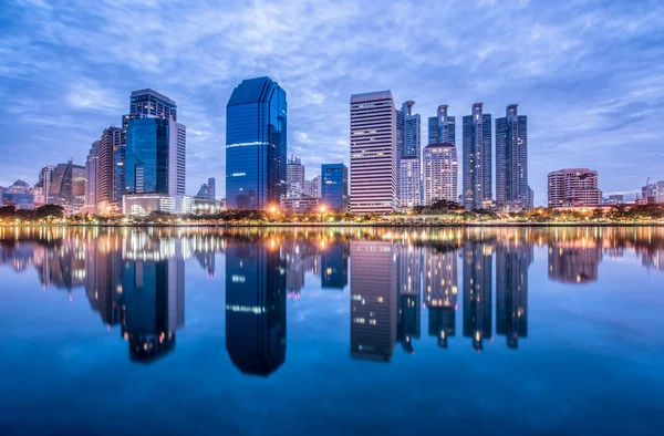 Bangkok stad centrum op ochtend — Stockfoto