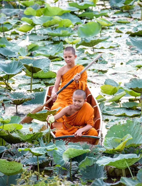 Novice Monk στην Ταϊλάνδη — Φωτογραφία Αρχείου