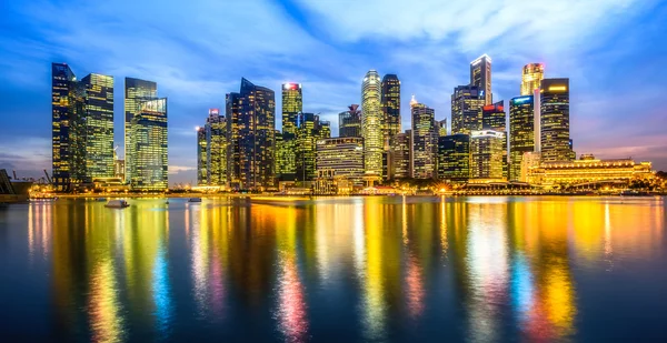 シンガポール市街のスカイライン — ストック写真