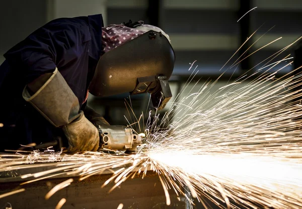 Electric wheel grinding — Stock Photo, Image