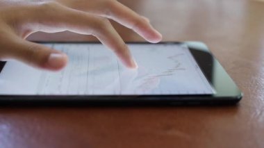 Yatırımcılar hisse senedi ticareti yapıyor. Akıllı telefonlar ve bilgisayarlar kullanarak