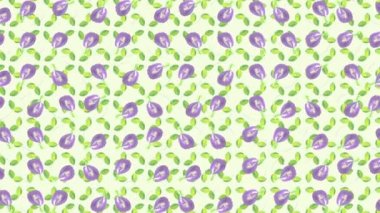 Kelebek bezelye çiçeği deseni ve yapraklar hafif arkaplanda hareket ediyor.