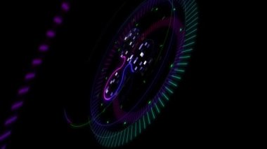 Kripto para birimi simgesi koyu arkaplanda hareket ediyor