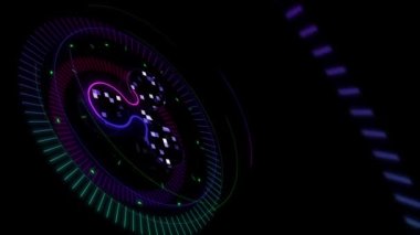 Kripto para birimi simgesi koyu arkaplanda hareket ediyor