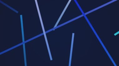 blue line moving on dark bakckground