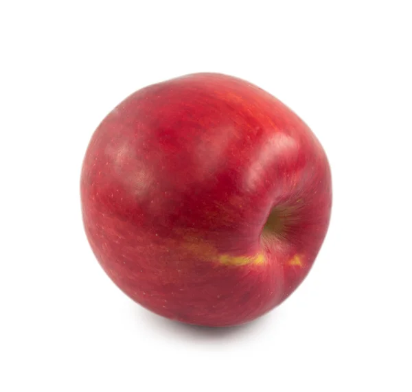 Manzana roja aislada sobre fondo blanco — Foto de Stock