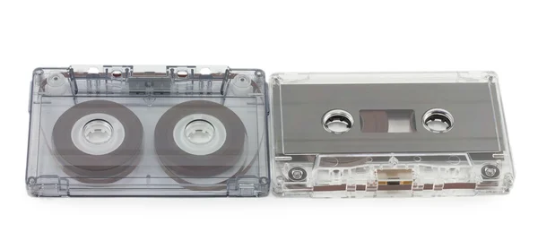 Music cassettes isolated on white background — Stock Photo, Image