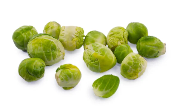 Brussels sprouts isolated on white background — Stock Photo, Image