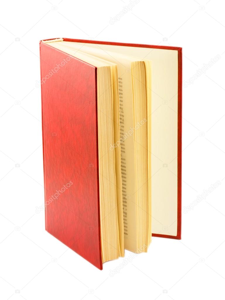 red books isolated on white background