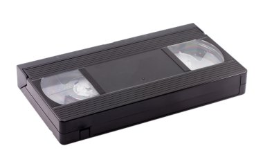 Beyaz arka plan üzerinde izole video kaset