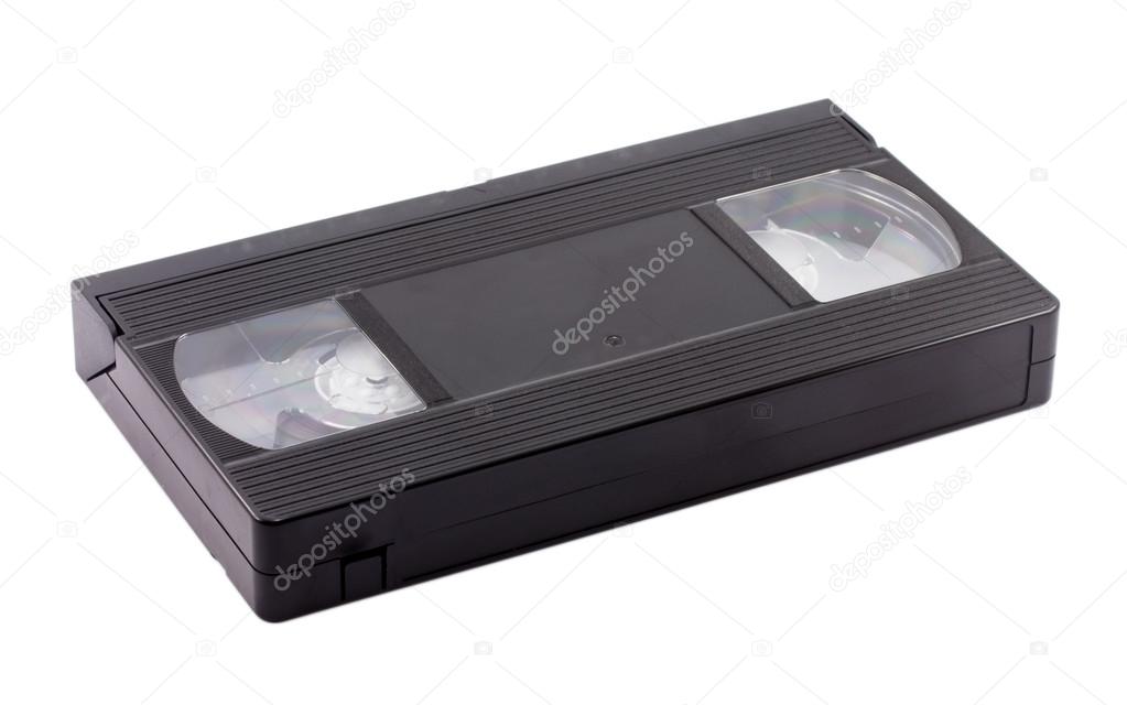 video cassette isolated on white background