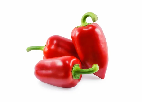 Red peppers isolated on a white background — Stock Photo, Image