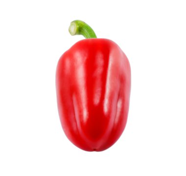 Beyaz bir arka plan üzerinde izole kırmızı biber