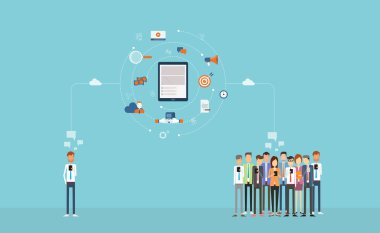 iş bağlantısı mobil kavramı .group insanlar üzerinde bulut ve iş iletişimi