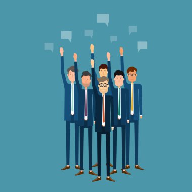 insanlar işletme vote.business team.business meeting.cartoon karakter