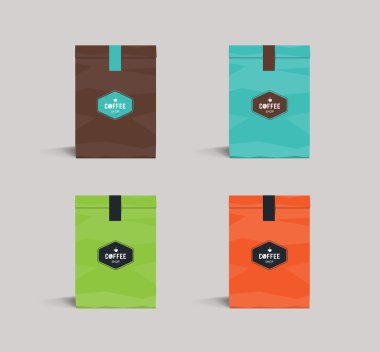 renk kağıt ambalaj sahte tuzak kurdu. kafe ve Restoran.