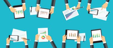 iş analitik grafik raporu. iş yatırım planlaması