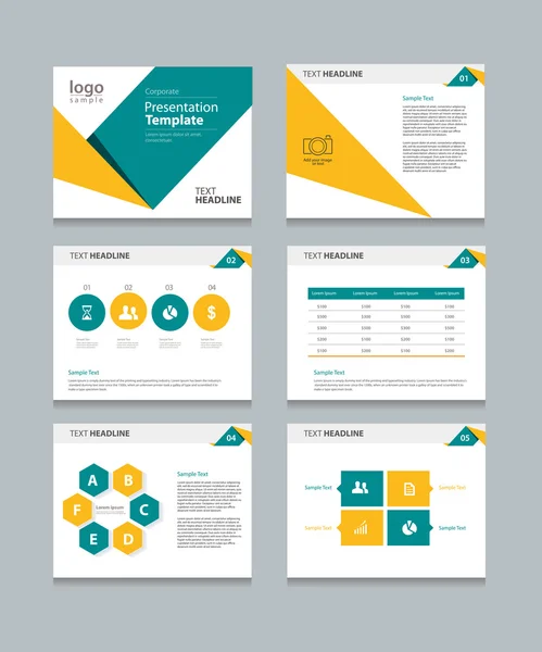Presentation slides background design template.info graphic  charts elements — Stock Vector