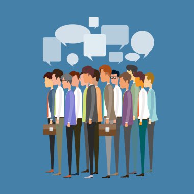 Grup insanlar iş toplantı ve iletişim iş kavramı