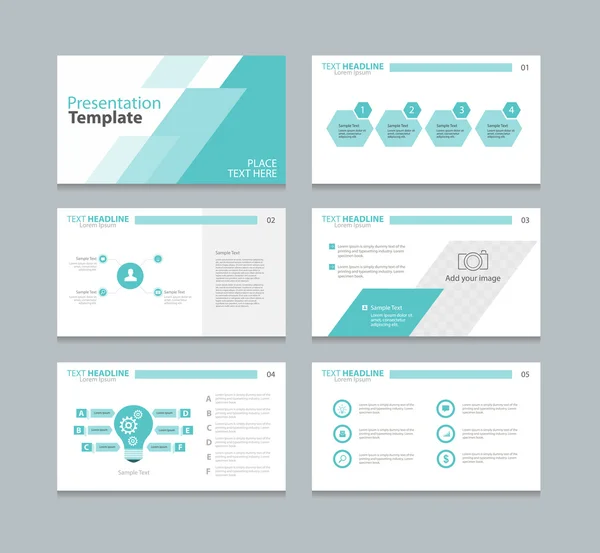 页演示文稿版式设计模板 — 图库矢量图片