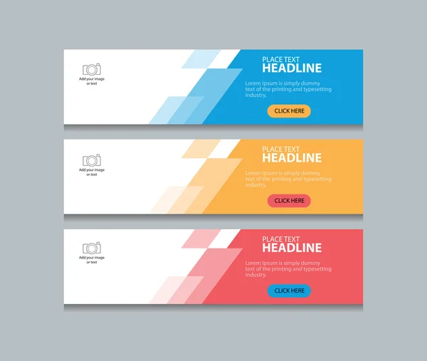 Abstrato web banner design template fundo —  Vetores de Stock