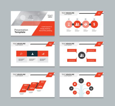 Sayfa sunum düzeni tasarım şablonu