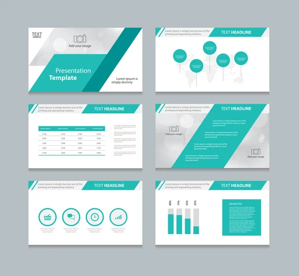 Pagina presentazione layout modello di progettazione — Vettoriale Stock