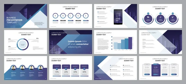 Business Presentation Template Design Backgrounds Page Layout Design Brochure Book —  Vetores de Stock