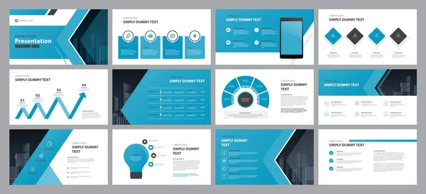 Design Modelo Apresentação Negócios Criativos Planos Fundo Design Layout Página —  Vetores de Stock