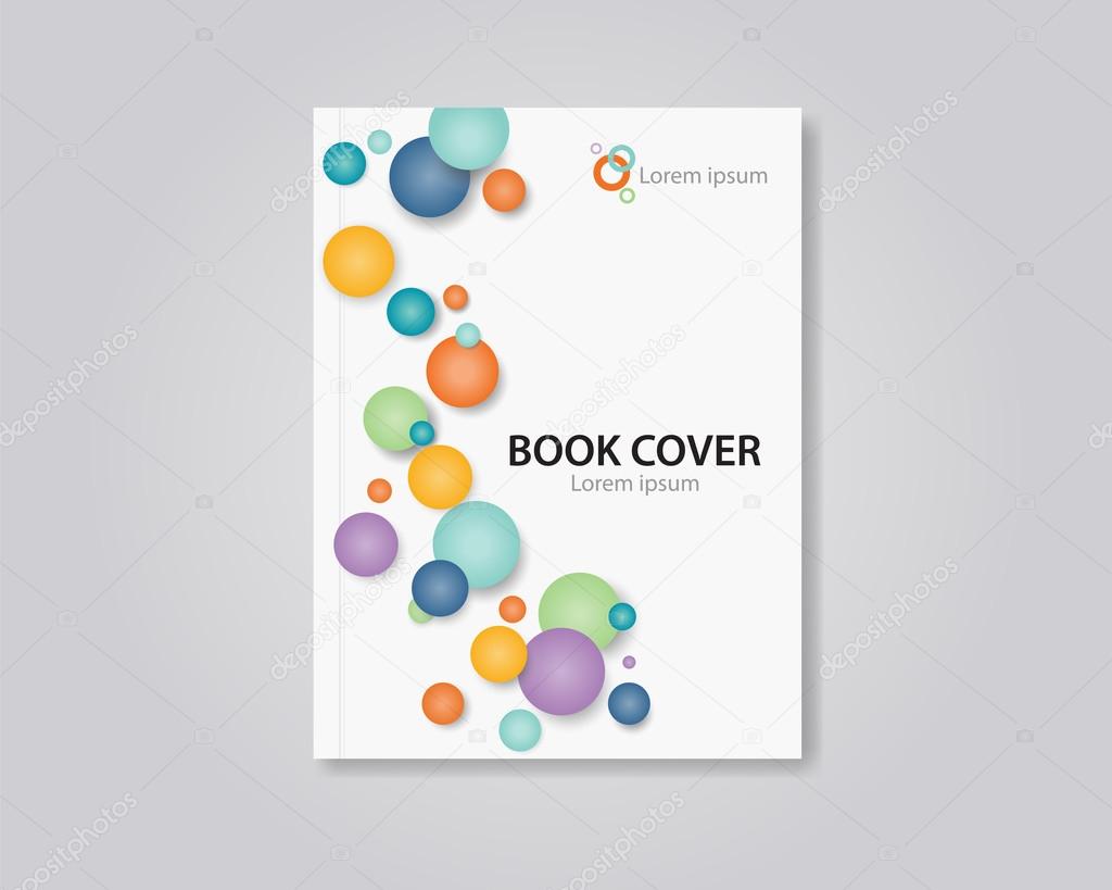 abstract book and brochure cover template design for editable