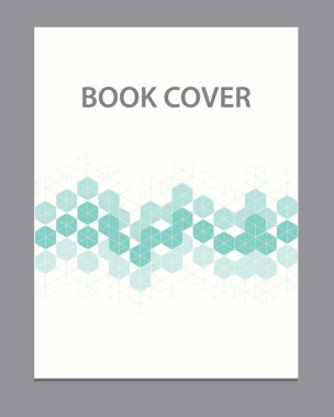 Vektör kitap el ilanı broşür kapak tasarım şablonu