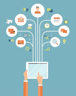 iş online alışveriş. Mobil online bağlantı kavramı