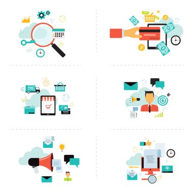 iş online öğe Infographic için pazarlama