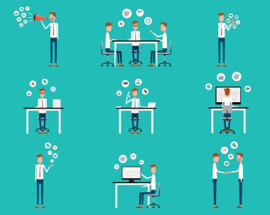 Infographic için insanlar iş ögesi