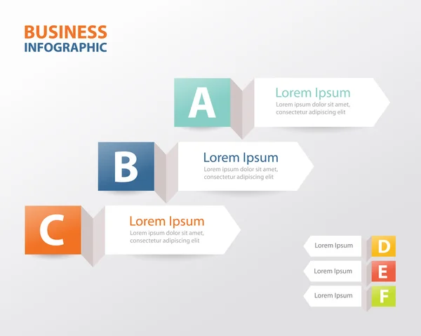 Vector de información de negocios gráfico para business.vector editable . — Vector de stock