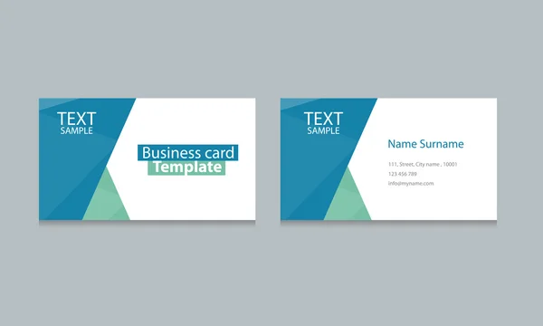 Business card template design backgrounds .vector editable — 스톡 벡터