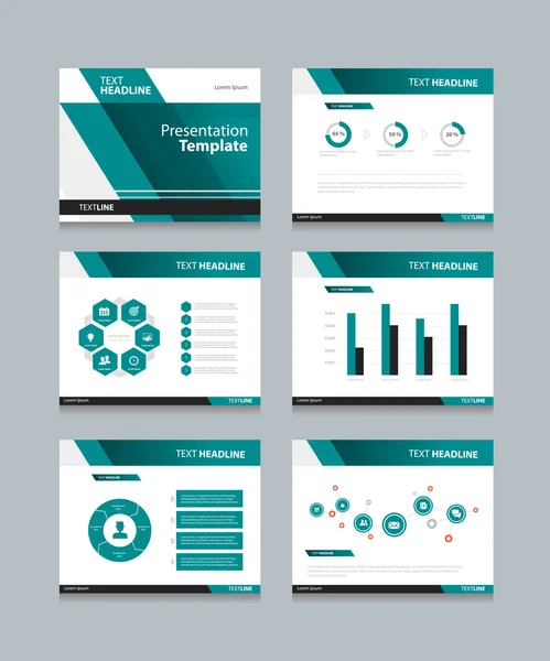 Vector template presentation slides background design.info graphs and charts . slides design.flat style. — Stockový vektor