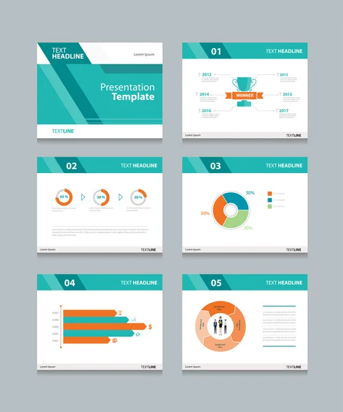 Vector template presentation slides background design.info graphs and charts . slides design.flat style. — ストックベクタ