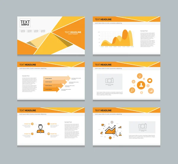 Abstract vector business presentation template slides background design .info graphic — Stockový vektor