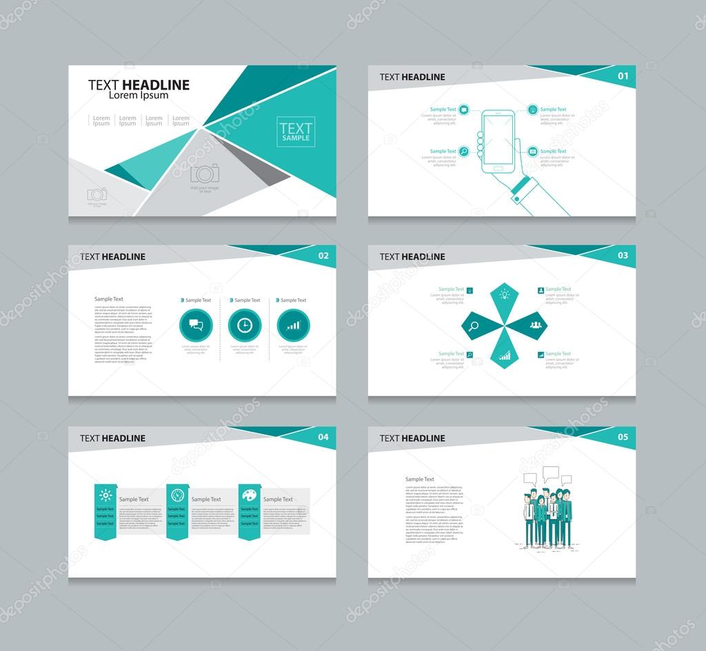abstract vector business presentation template slides background