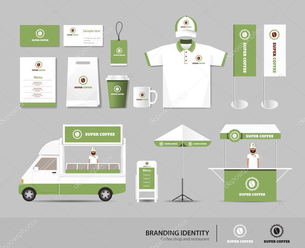 Download concept for coffee shop and restaurant branding identity ...