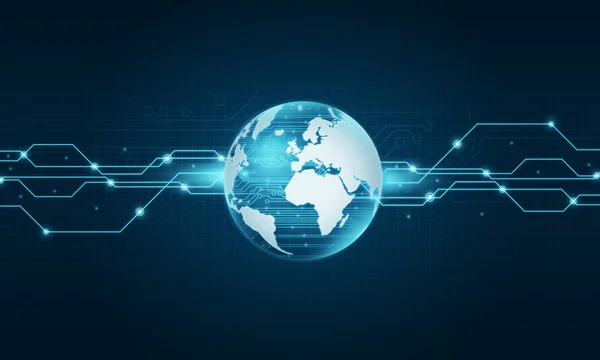 World technology internet connection background — Stock Photo, Image