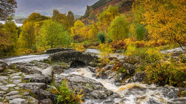 Ashness Bridge, in the Lake District, Cumbria — Stock Photo, Image