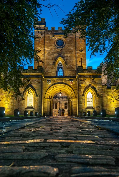 Durham Castle ingang — Stockfoto