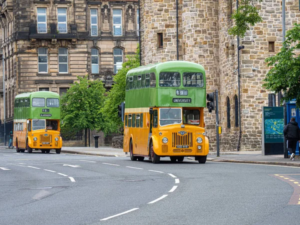 格拉斯哥 苏格兰 2021年6月26日格拉斯哥古董车信托 Glasgow Vintage Vehicle Trust 在格拉斯哥街头展示他们的古董车系列 作为他们 中心圆周日 — 图库照片